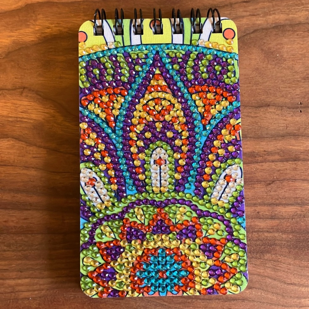 Handmade Diamond Painted Notebook - Picture 2 of 4